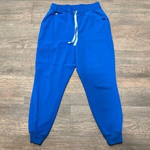 Blue Jogger Pants with Drawstring women’s scrubs figs
